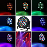 LED reflektor, LUNSY 36 LED pódiové světlo párty světlo RGB disco světlo s dálkovým ovládáním DMX512, 1W reflektor se 7 režimy o